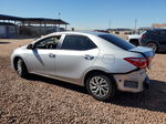 2017 Toyota Corolla L Silver vin: 2T1BURHE2HC844172