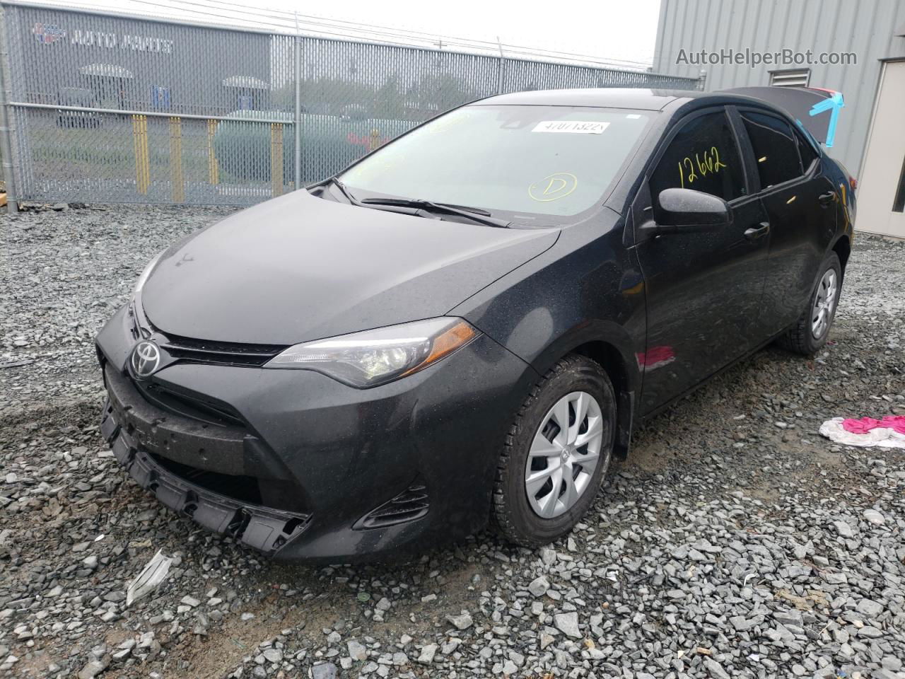 2017 Toyota Corolla L Black vin: 2T1BURHE2HC846732