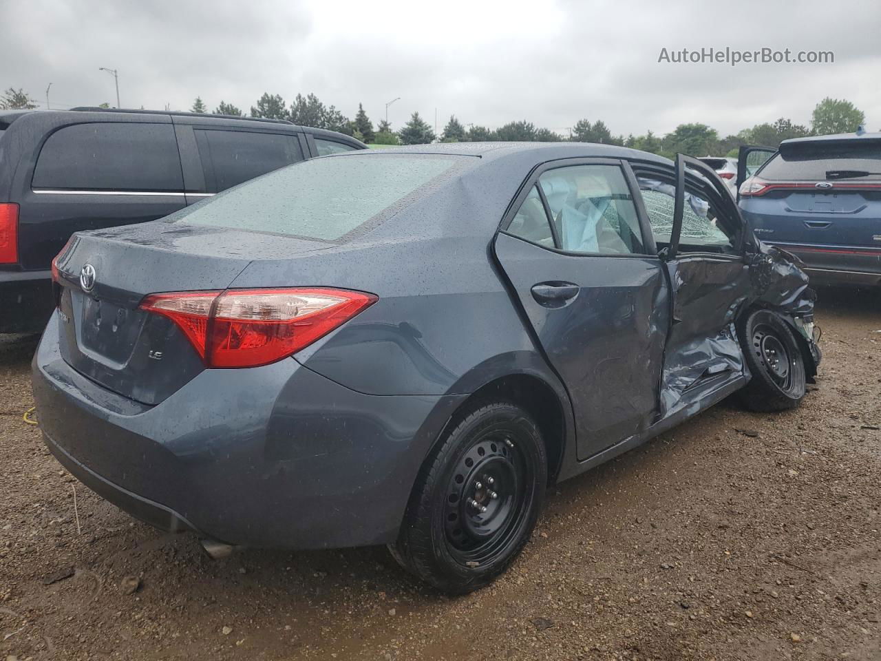 2017 Toyota Corolla L Gray vin: 2T1BURHE2HC885952