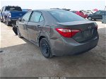 2017 Toyota Corolla Le Gray vin: 2T1BURHE2HC886065