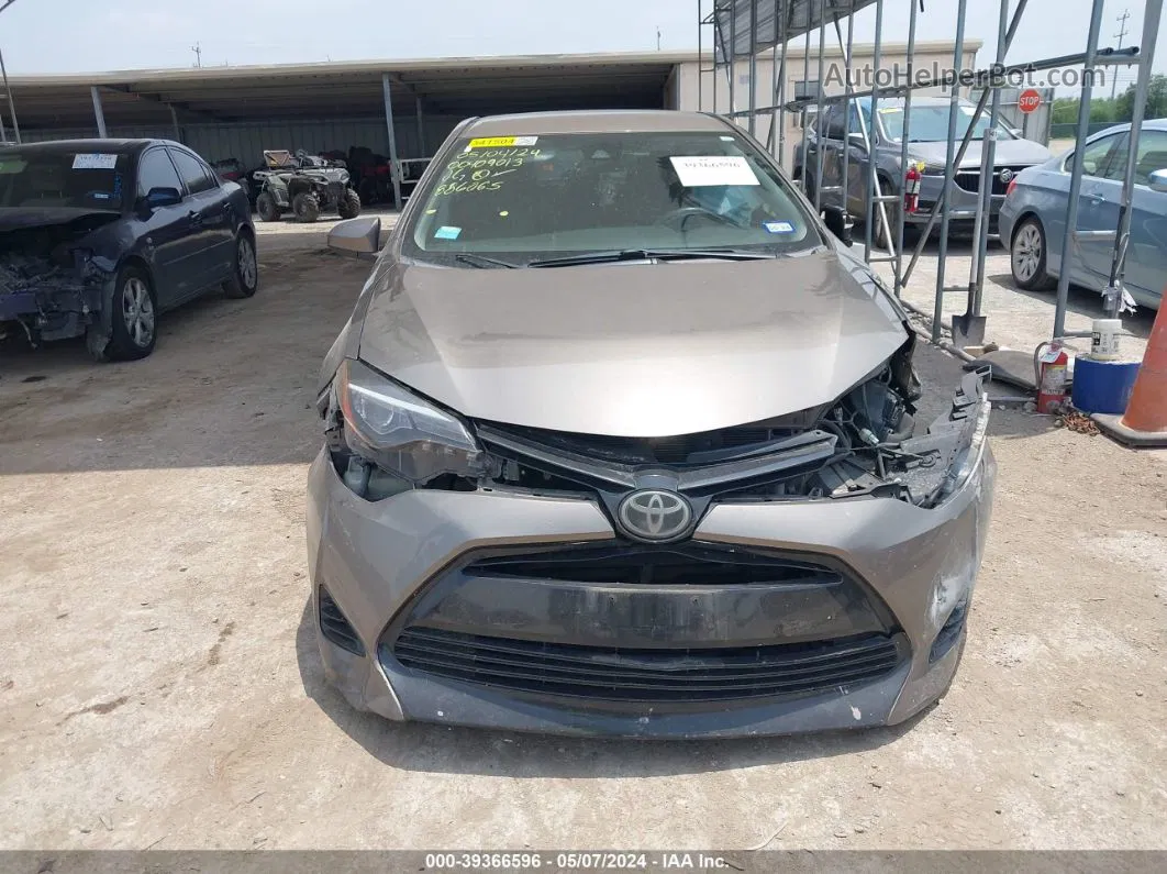 2017 Toyota Corolla Le Серый vin: 2T1BURHE2HC886065