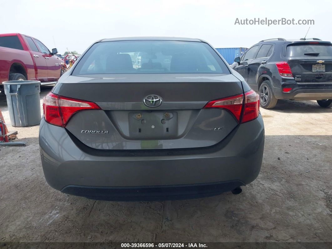 2017 Toyota Corolla Le Gray vin: 2T1BURHE2HC886065