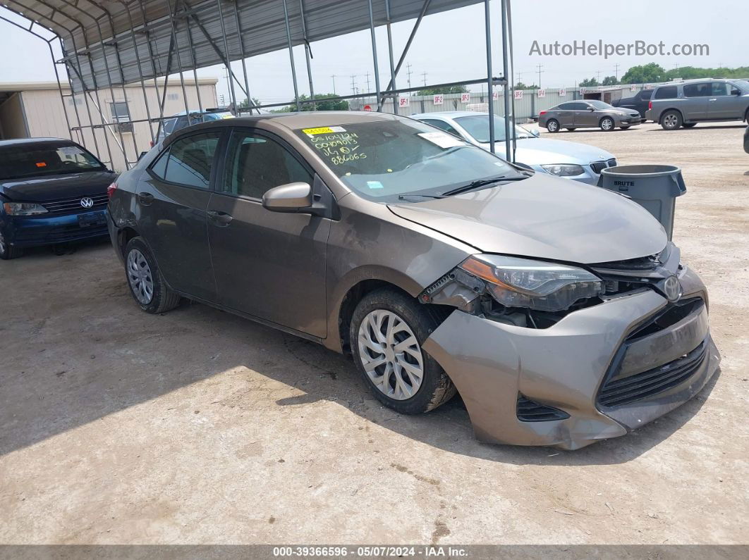 2017 Toyota Corolla Le Gray vin: 2T1BURHE2HC886065