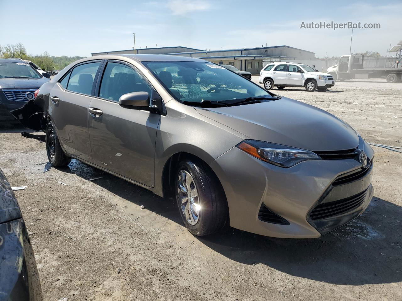 2017 Toyota Corolla L Brown vin: 2T1BURHE2HC904192