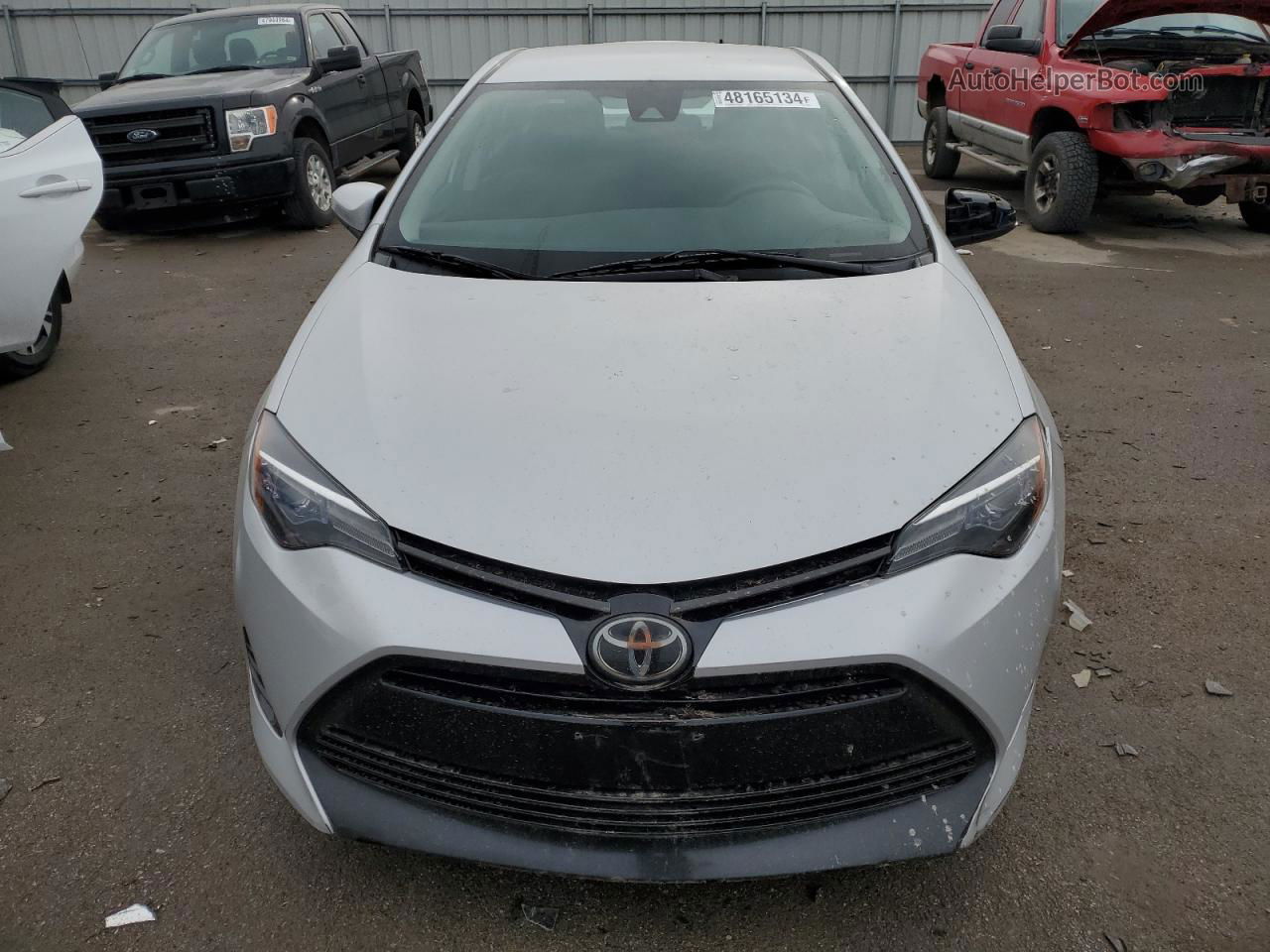 2017 Toyota Corolla L Silver vin: 2T1BURHE2HC904855