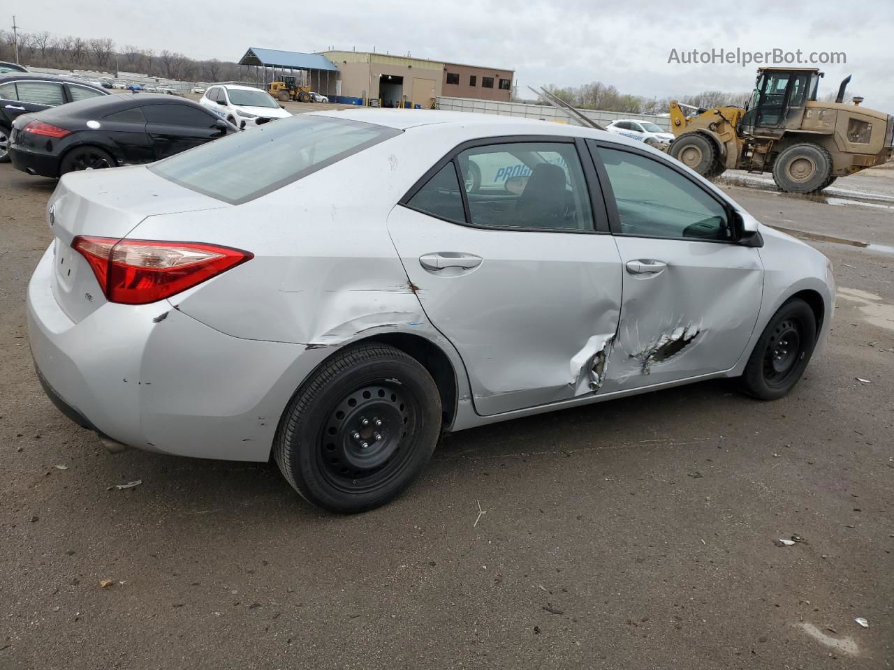 2017 Toyota Corolla L Silver vin: 2T1BURHE2HC904855