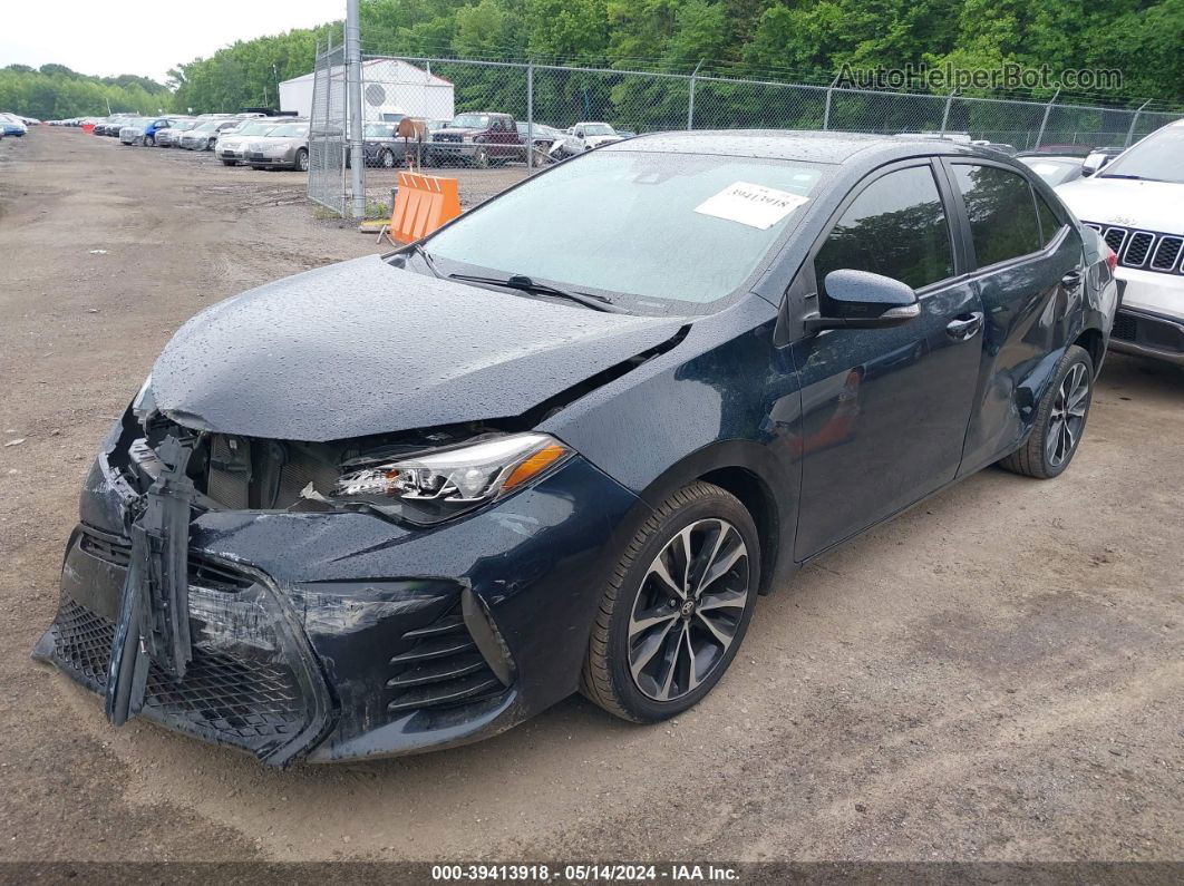 2017 Toyota Corolla Se Dark Blue vin: 2T1BURHE2HC950346