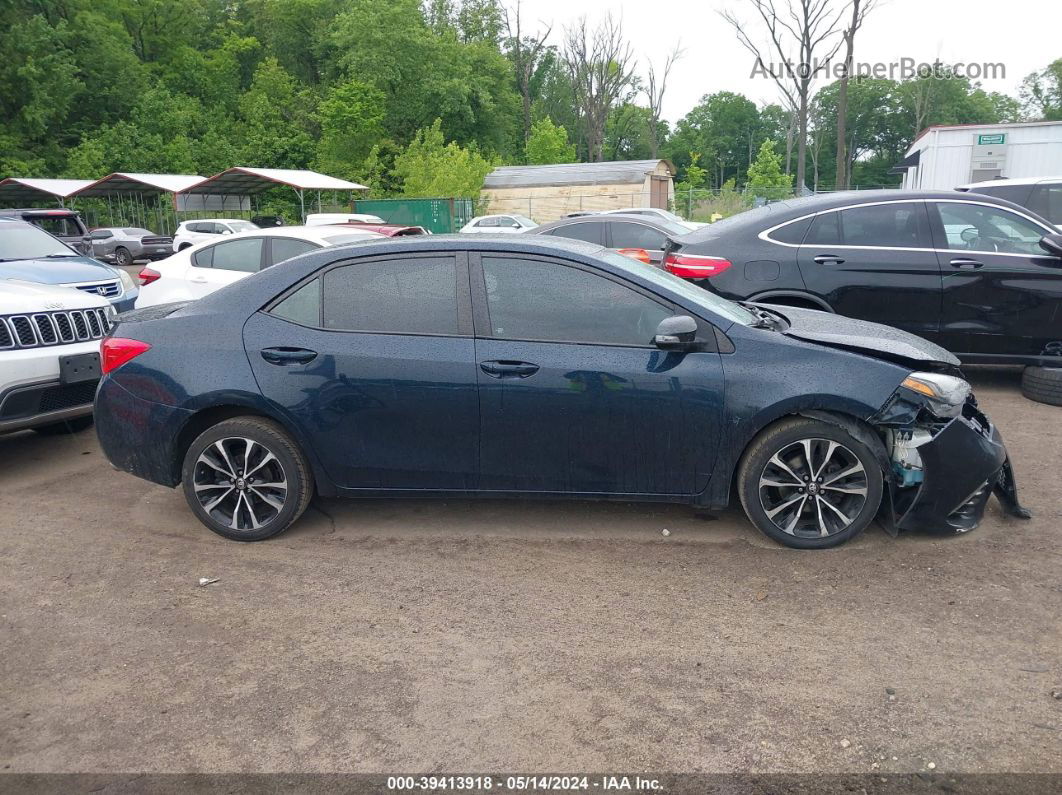 2017 Toyota Corolla Se Dark Blue vin: 2T1BURHE2HC950346