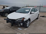 2018 Toyota Corolla Le White vin: 2T1BURHE2JC069264