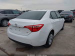 2018 Toyota Corolla Le White vin: 2T1BURHE2JC069264