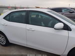 2018 Toyota Corolla Le White vin: 2T1BURHE2JC069264