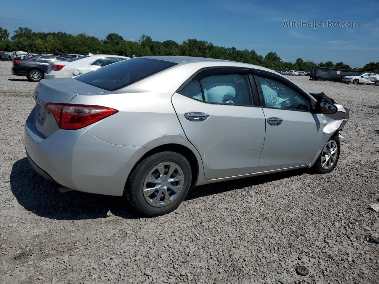 2019 Toyota Corolla L Серебряный vin: 2T1BURHE2KC128072