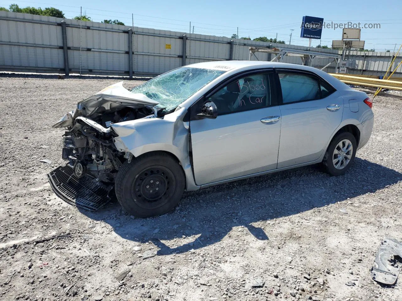 2019 Toyota Corolla L Silver vin: 2T1BURHE2KC128072