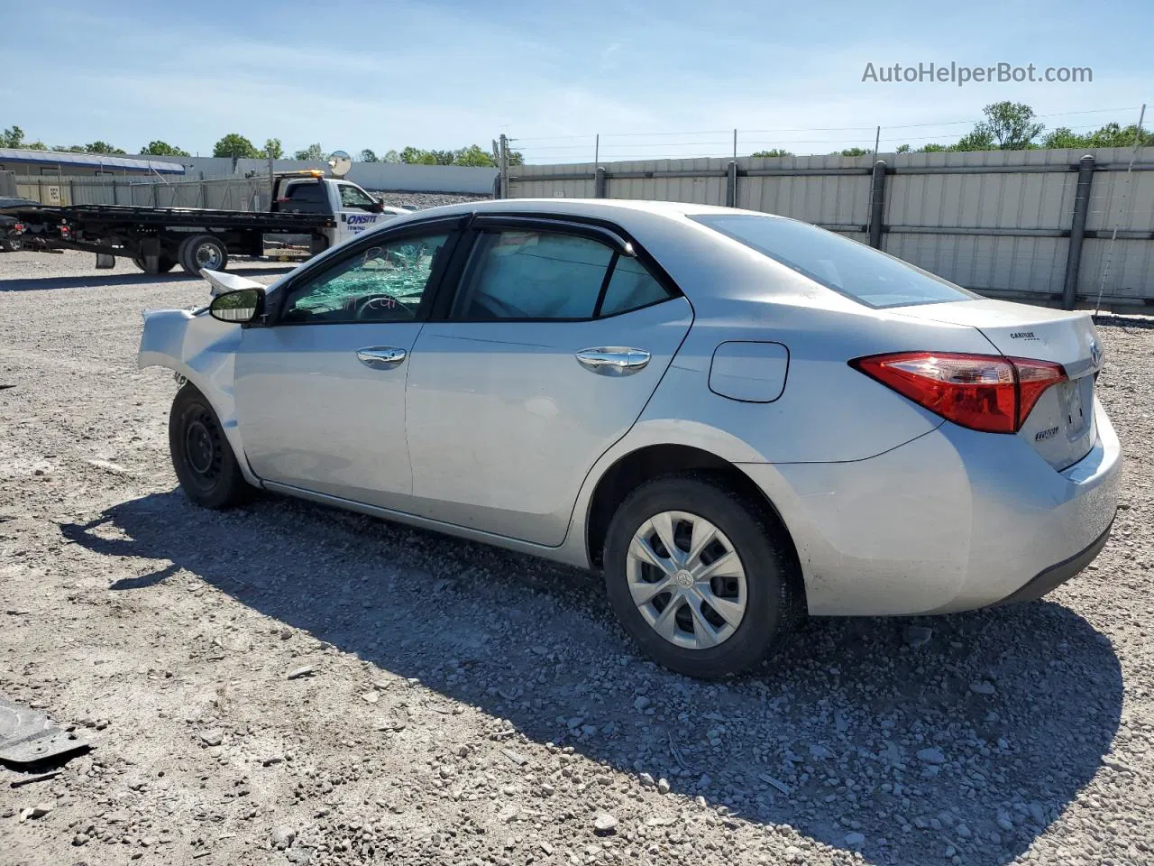 2019 Toyota Corolla L Серебряный vin: 2T1BURHE2KC128072