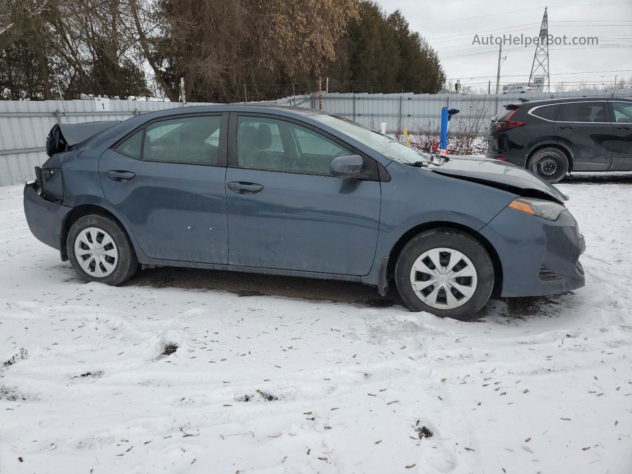 2019 Toyota Corolla L Gray vin: 2T1BURHE2KC128265