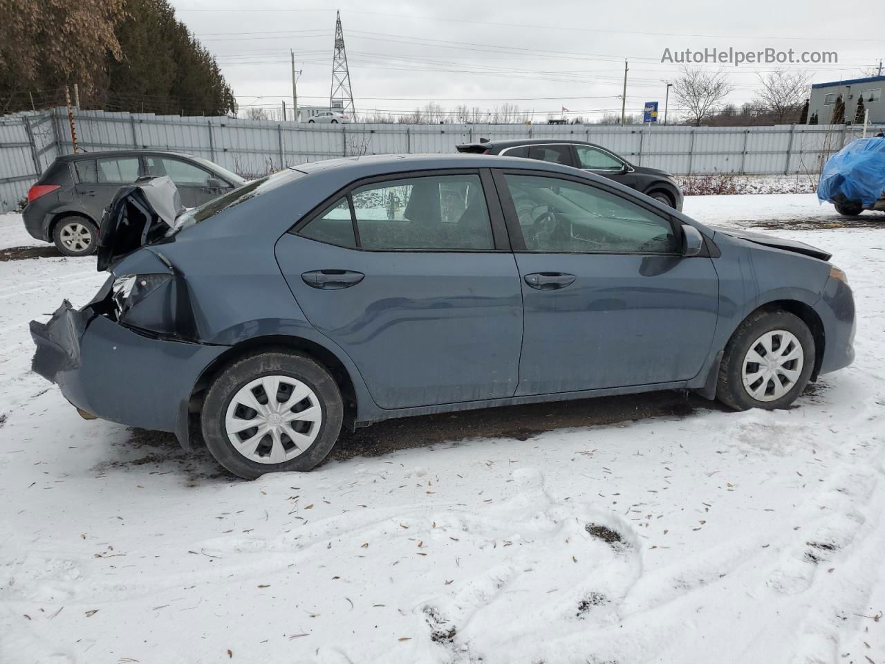 2019 Toyota Corolla L Gray vin: 2T1BURHE2KC128265