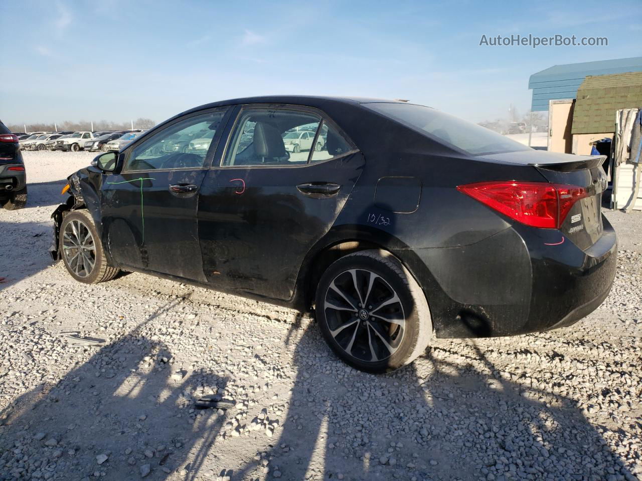 2019 Toyota Corolla L Black vin: 2T1BURHE2KC129058