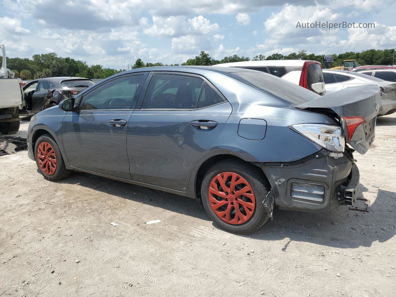 2019 Toyota Corolla L Blue vin: 2T1BURHE2KC142408