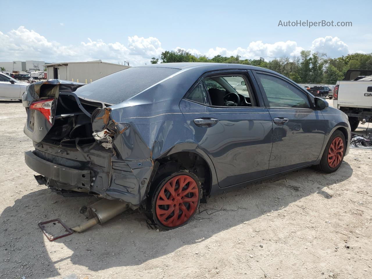 2019 Toyota Corolla L Blue vin: 2T1BURHE2KC142408