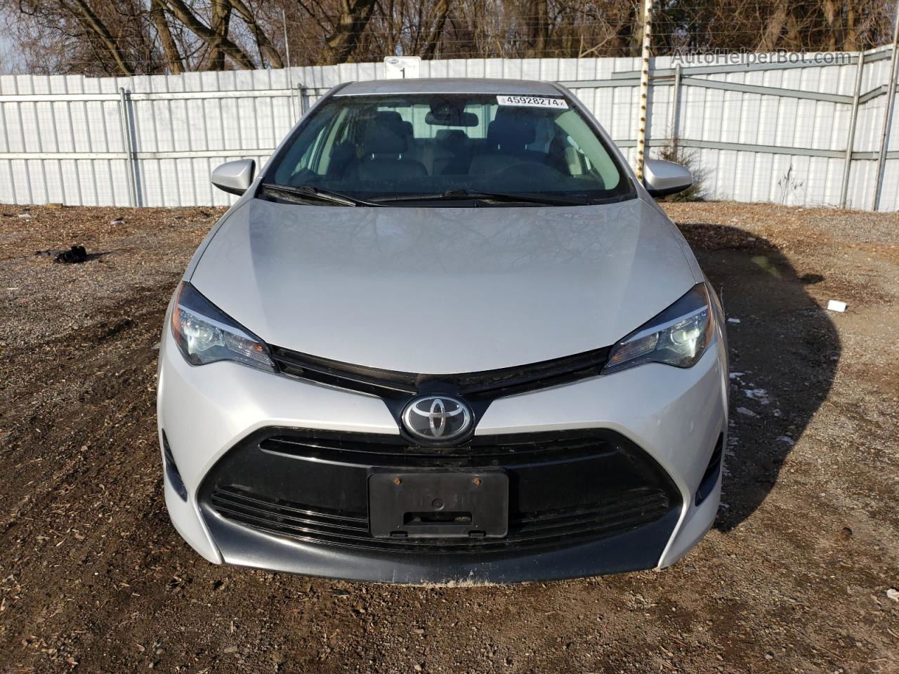 2019 Toyota Corolla L Silver vin: 2T1BURHE2KC147723