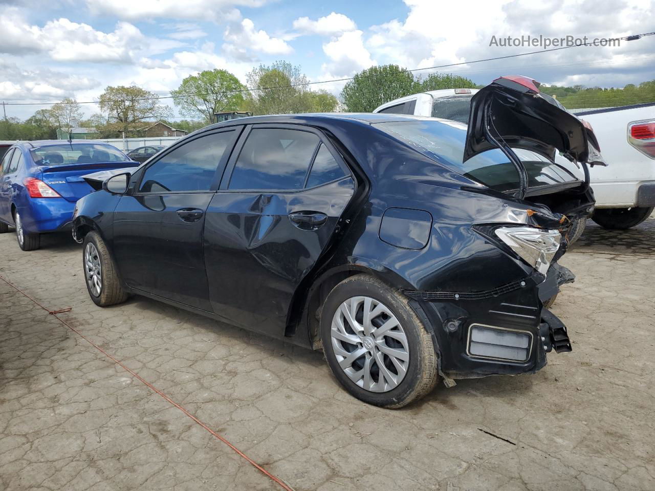 2019 Toyota Corolla L Black vin: 2T1BURHE2KC148841