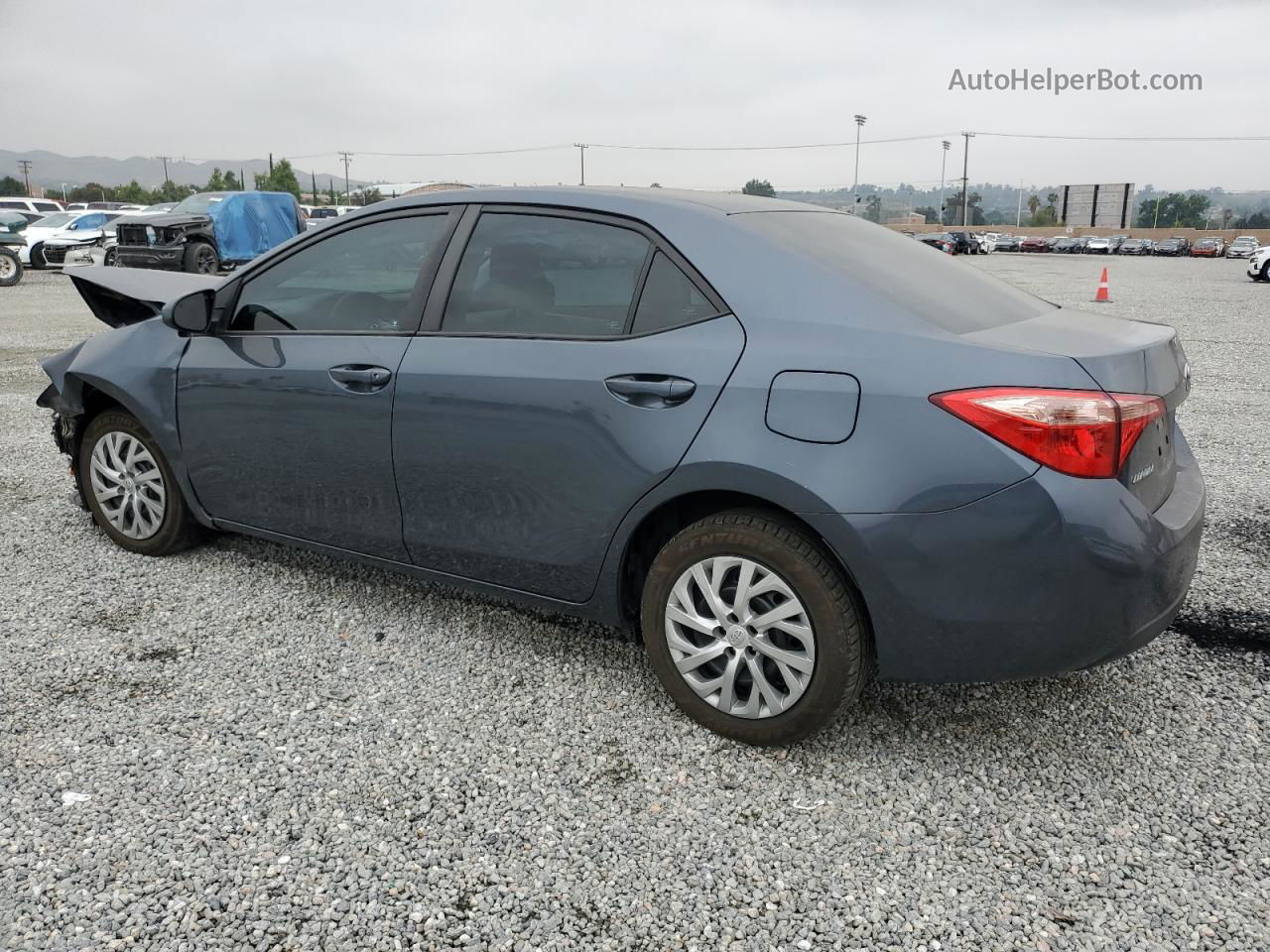 2019 Toyota Corolla L Gray vin: 2T1BURHE2KC183251