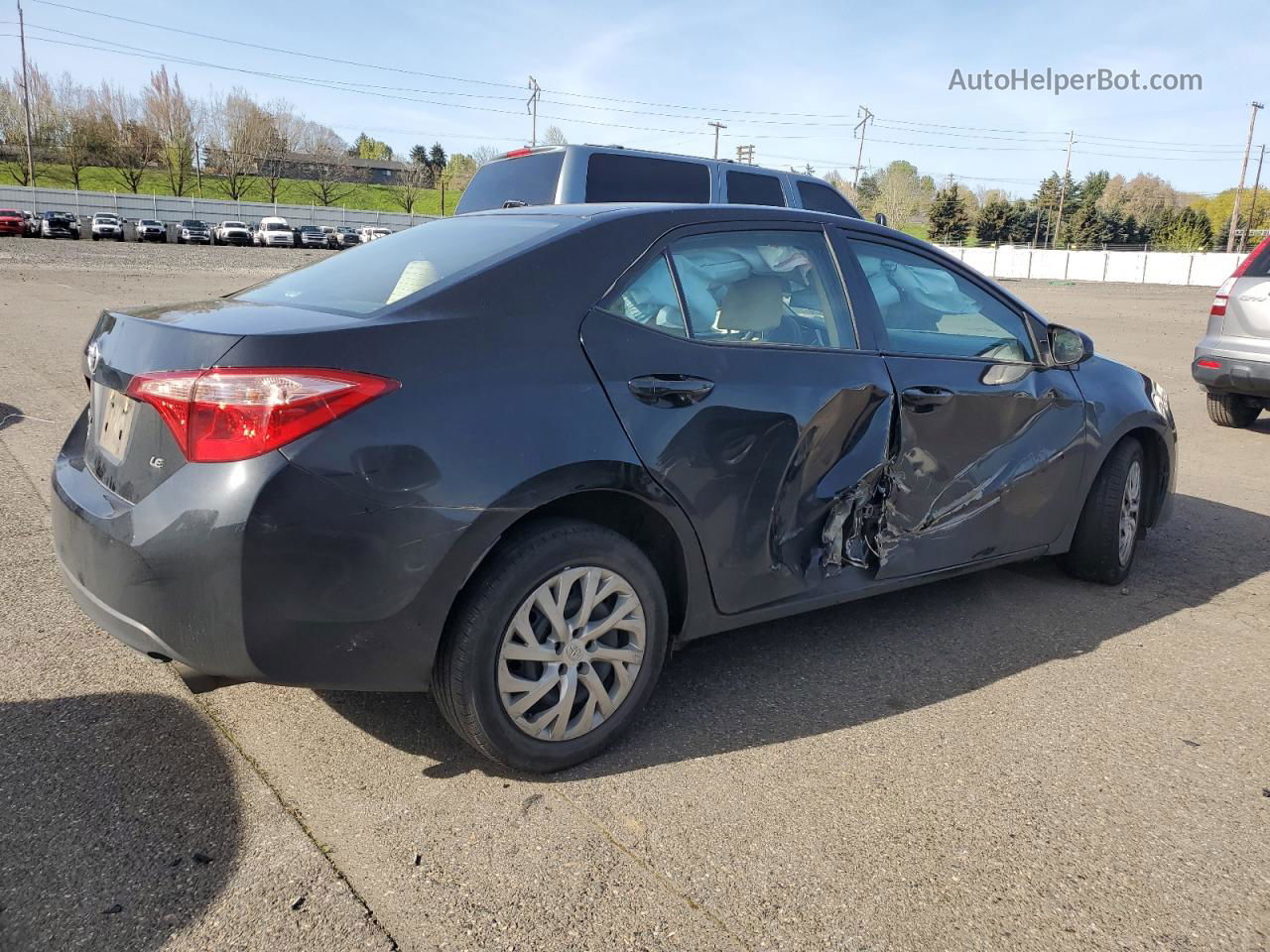 2019 Toyota Corolla L Black vin: 2T1BURHE2KC190135