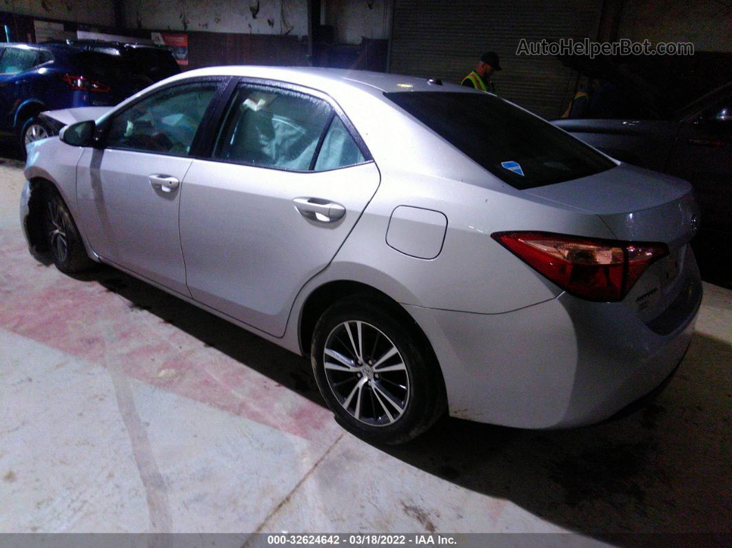 2019 Toyota Corolla L/le/se/xle/xse Silver vin: 2T1BURHE2KC201652