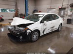 2019 Toyota Corolla Le White vin: 2T1BURHE2KC224039