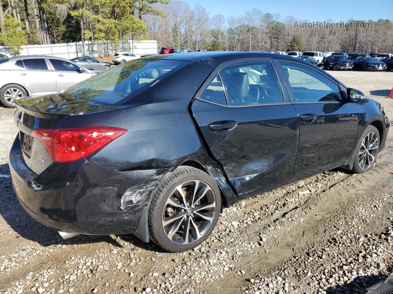 2019 Toyota Corolla L Black vin: 2T1BURHE2KC226390