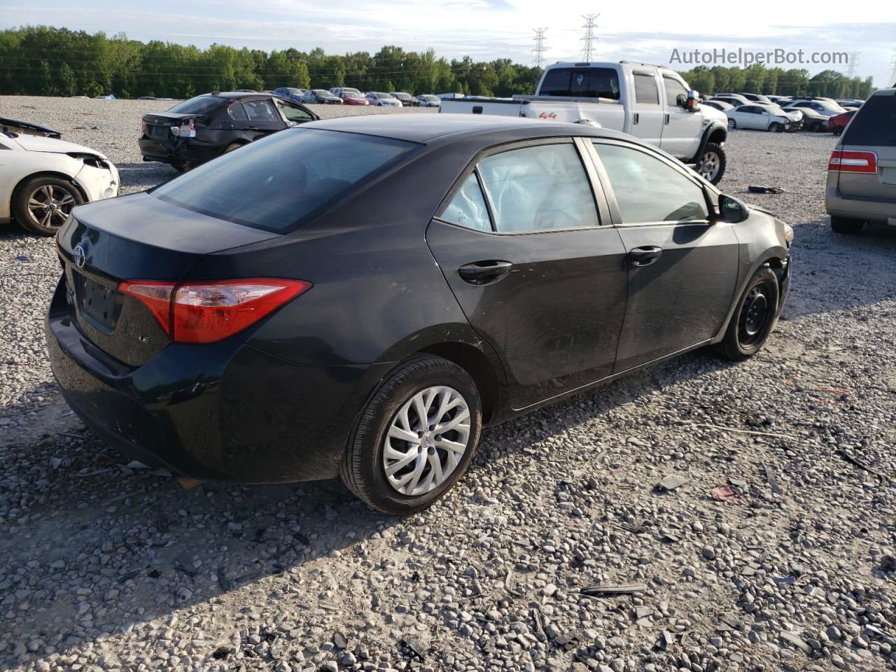 2019 Toyota Corolla L Black vin: 2T1BURHE2KC226678