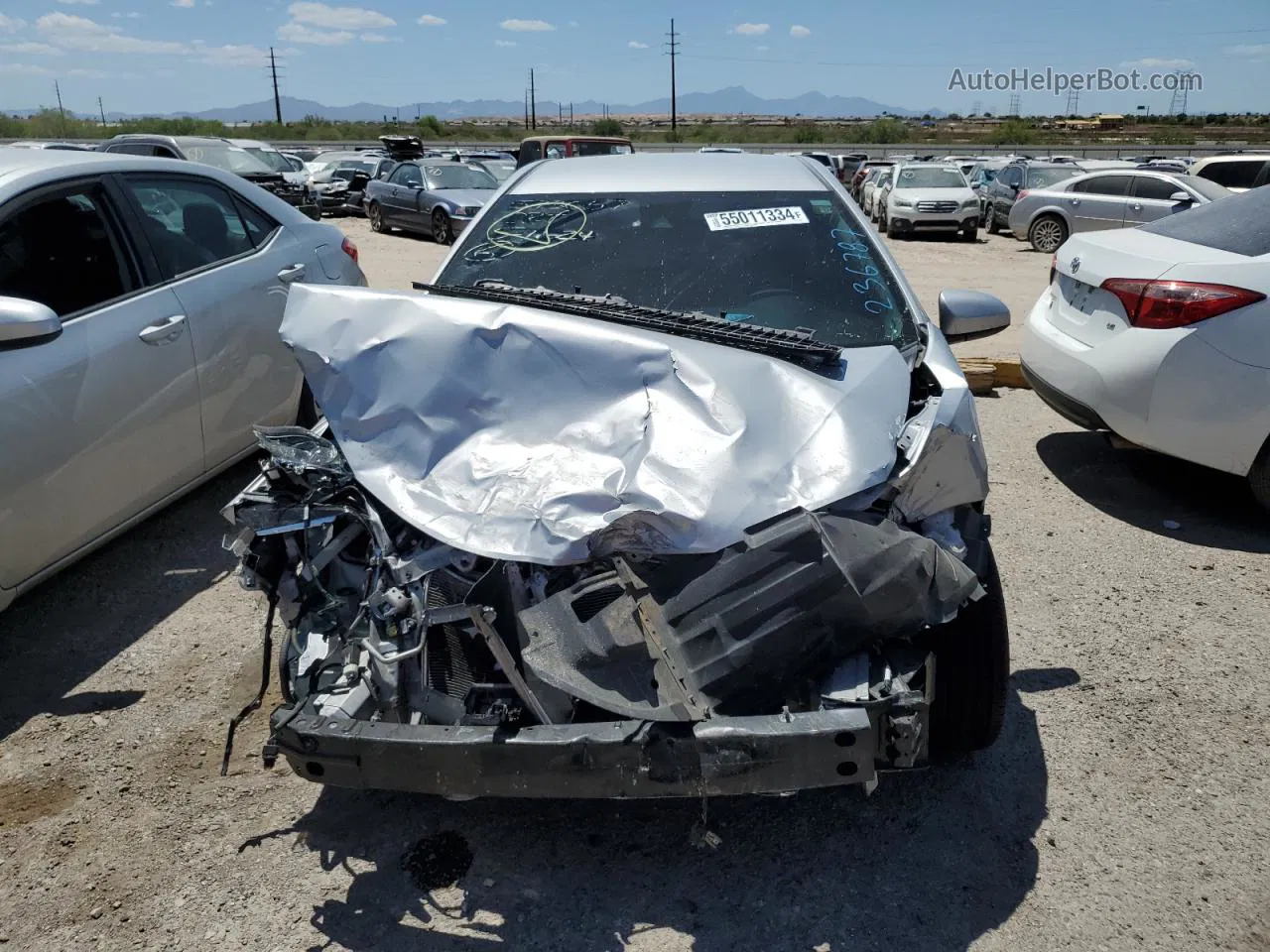 2019 Toyota Corolla L Silver vin: 2T1BURHE2KC236787