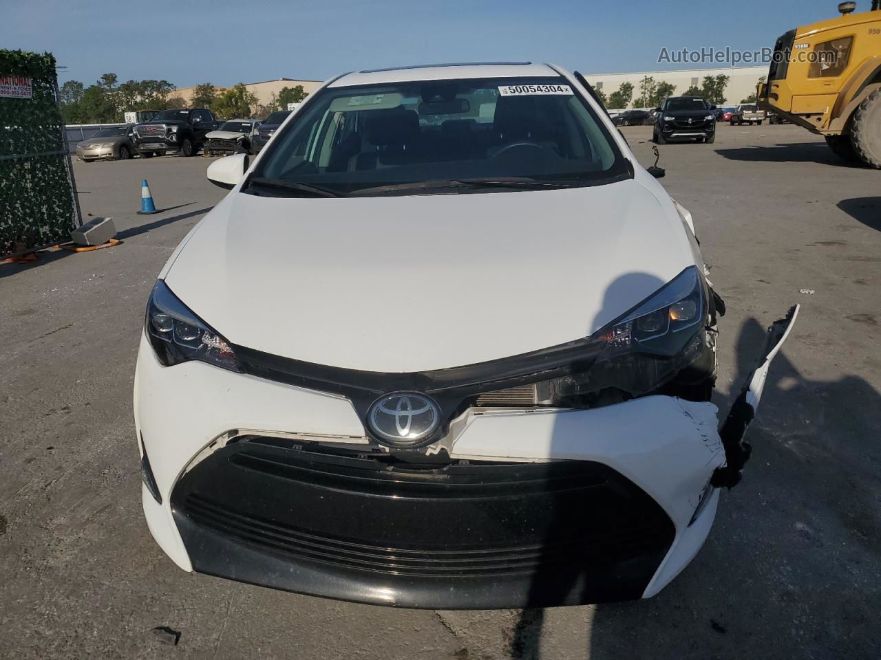 2019 Toyota Corolla L White vin: 2T1BURHE2KC237907