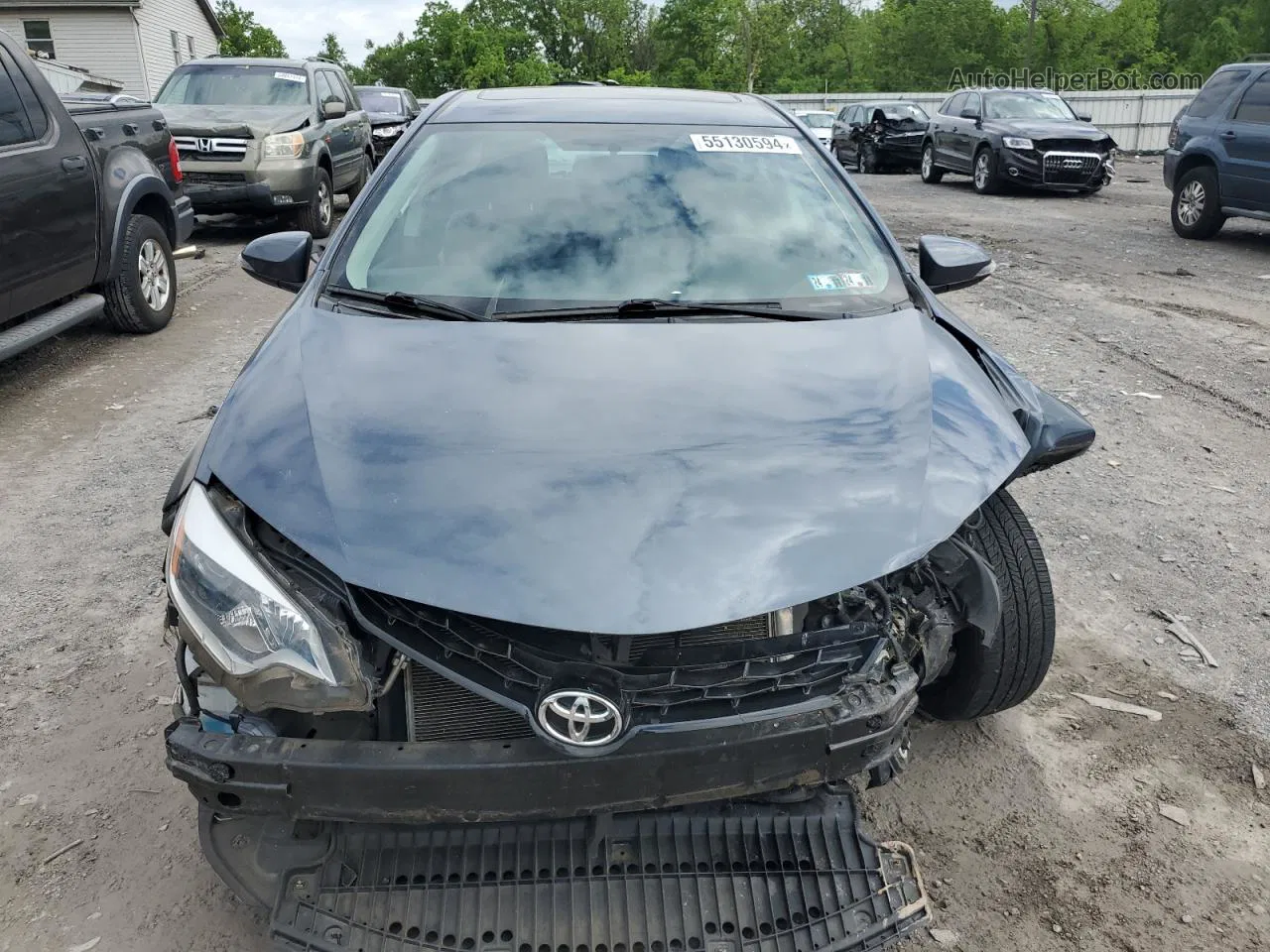 2014 Toyota Corolla L Gray vin: 2T1BURHE3EC054875