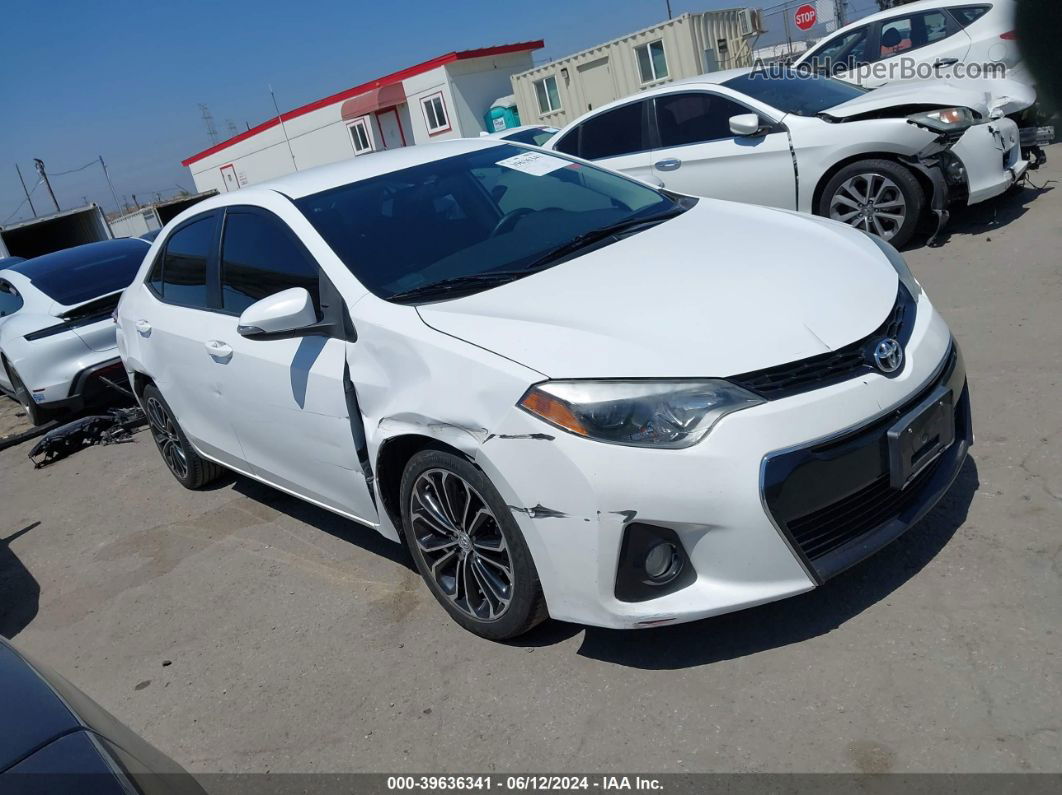 2014 Toyota Corolla S Plus Белый vin: 2T1BURHE3EC118817