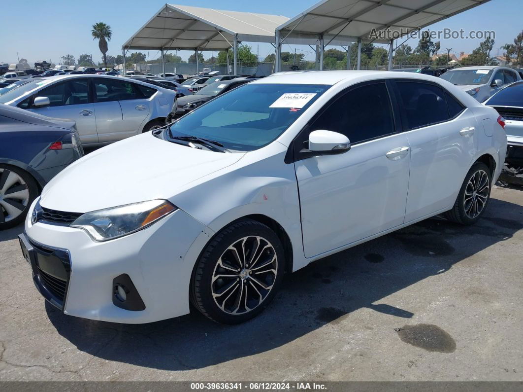 2014 Toyota Corolla S Plus White vin: 2T1BURHE3EC118817