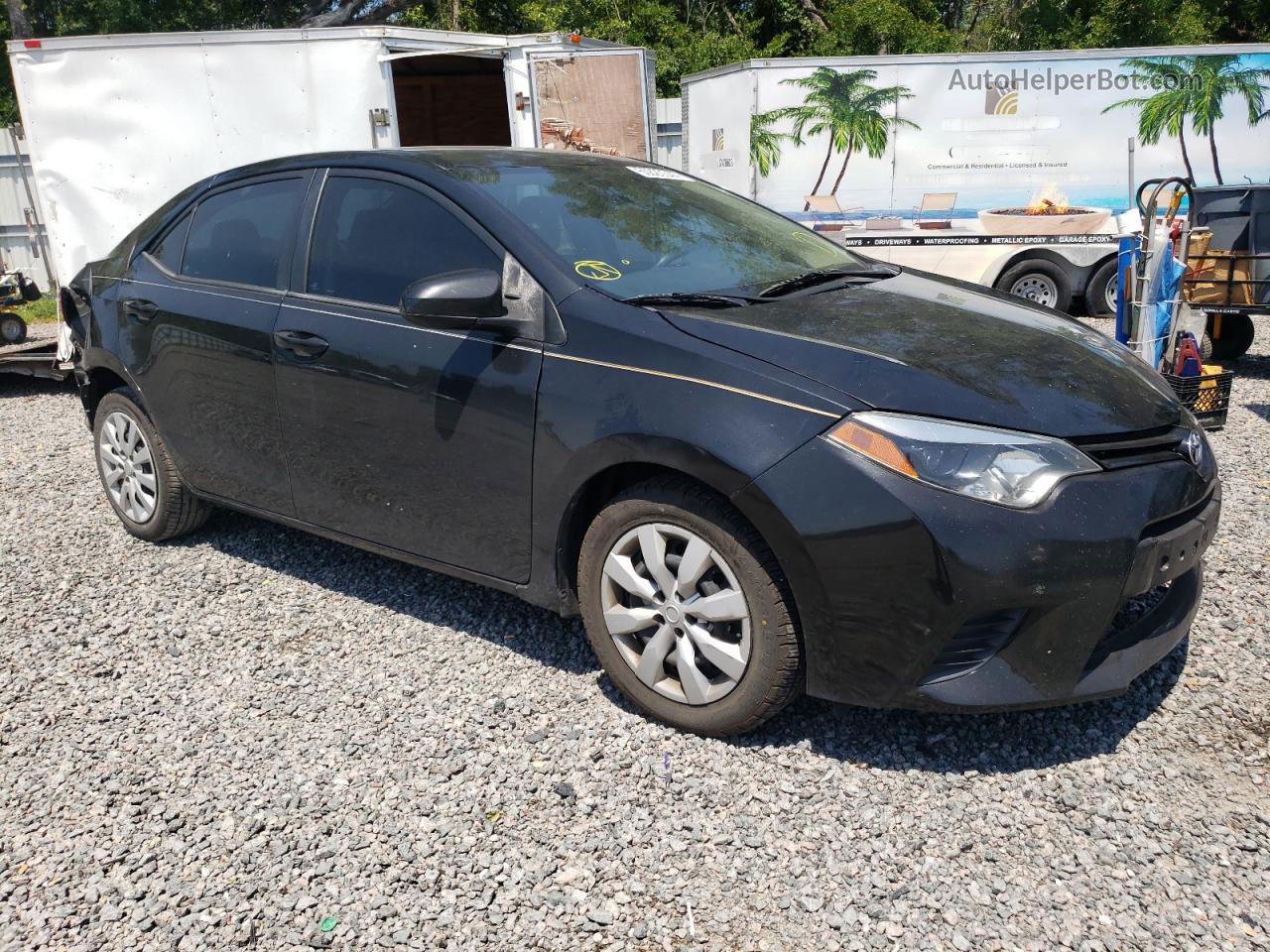 2014 Toyota Corolla L Black vin: 2T1BURHE3EC169024