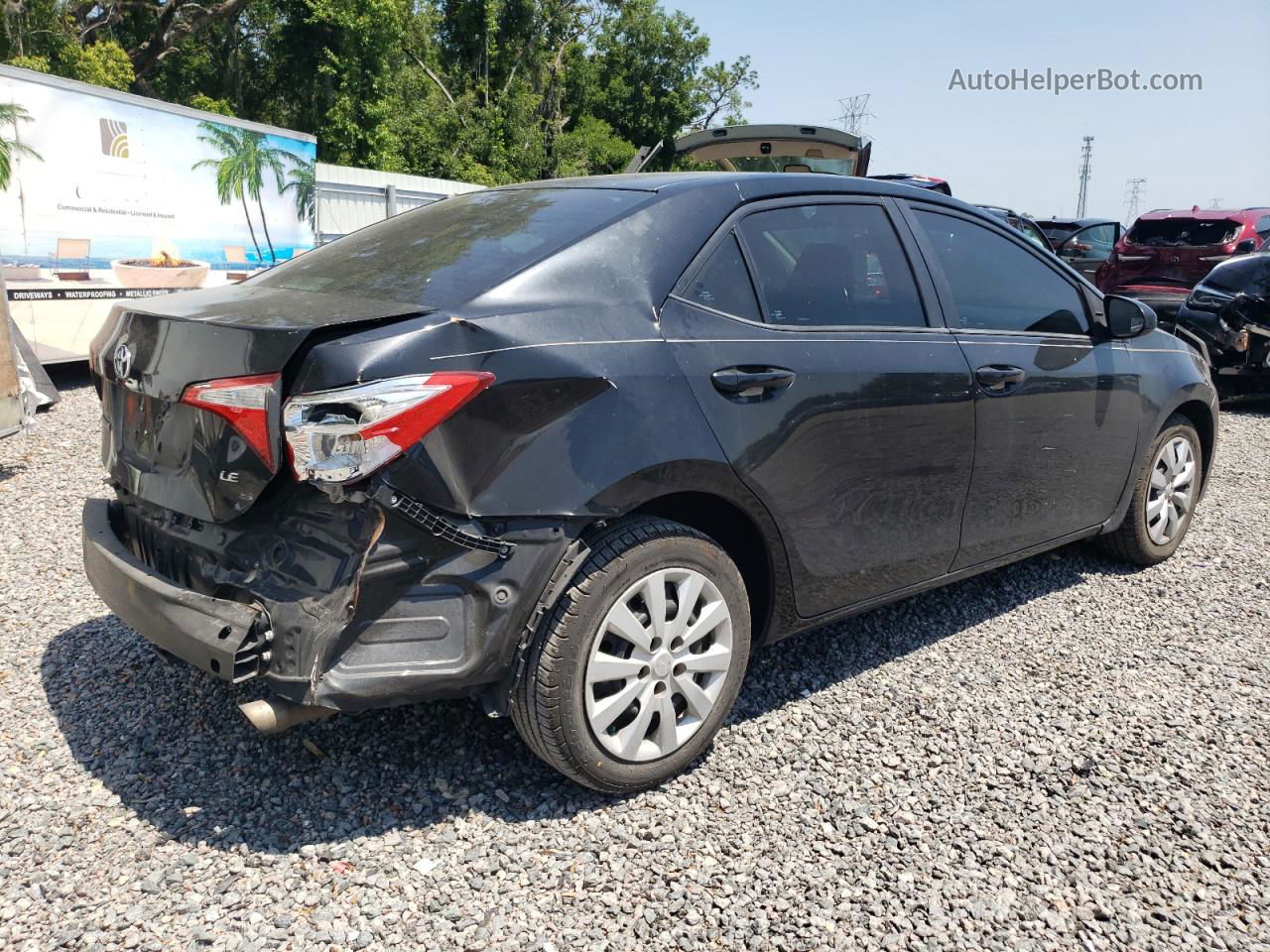 2014 Toyota Corolla L Black vin: 2T1BURHE3EC169024