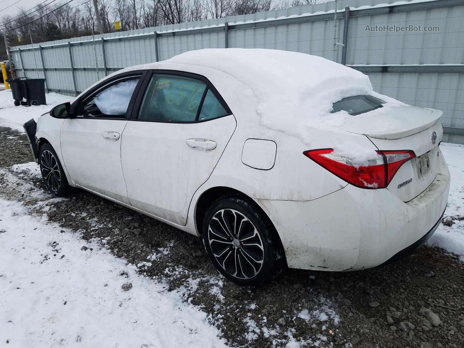 2014 Toyota Corolla L Белый vin: 2T1BURHE3EC175423