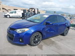 2014 Toyota Corolla S Plus Blue vin: 2T1BURHE3EC202894