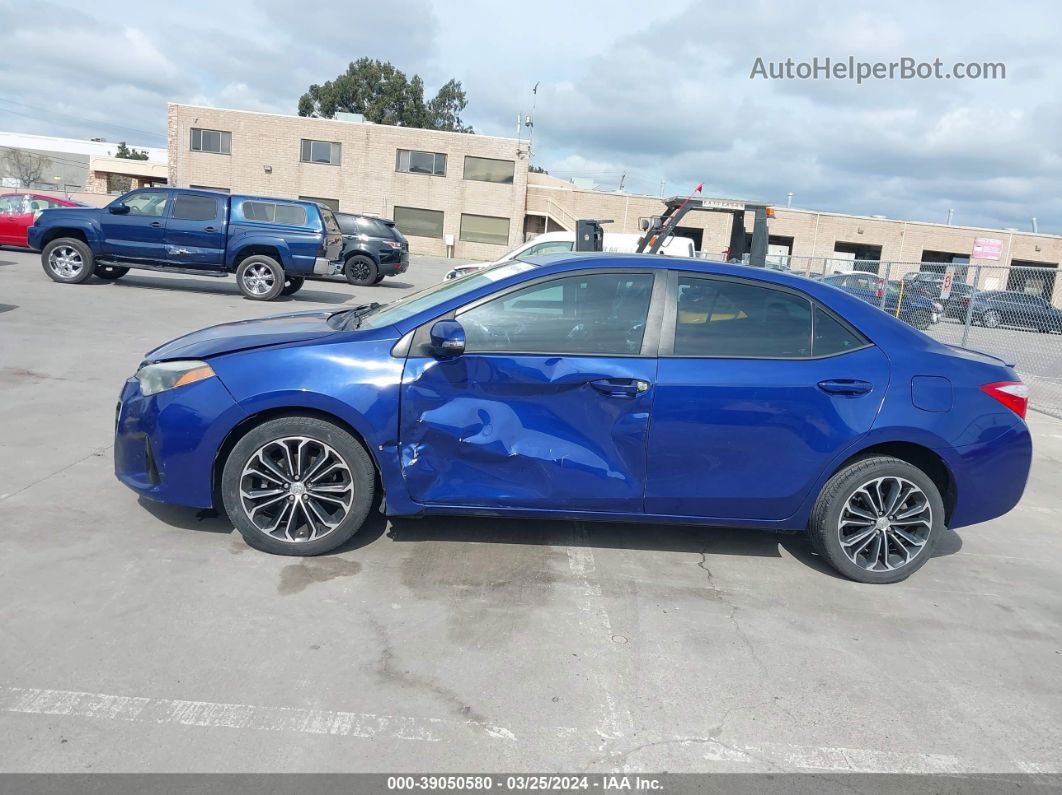 2014 Toyota Corolla S Plus Blue vin: 2T1BURHE3EC202894