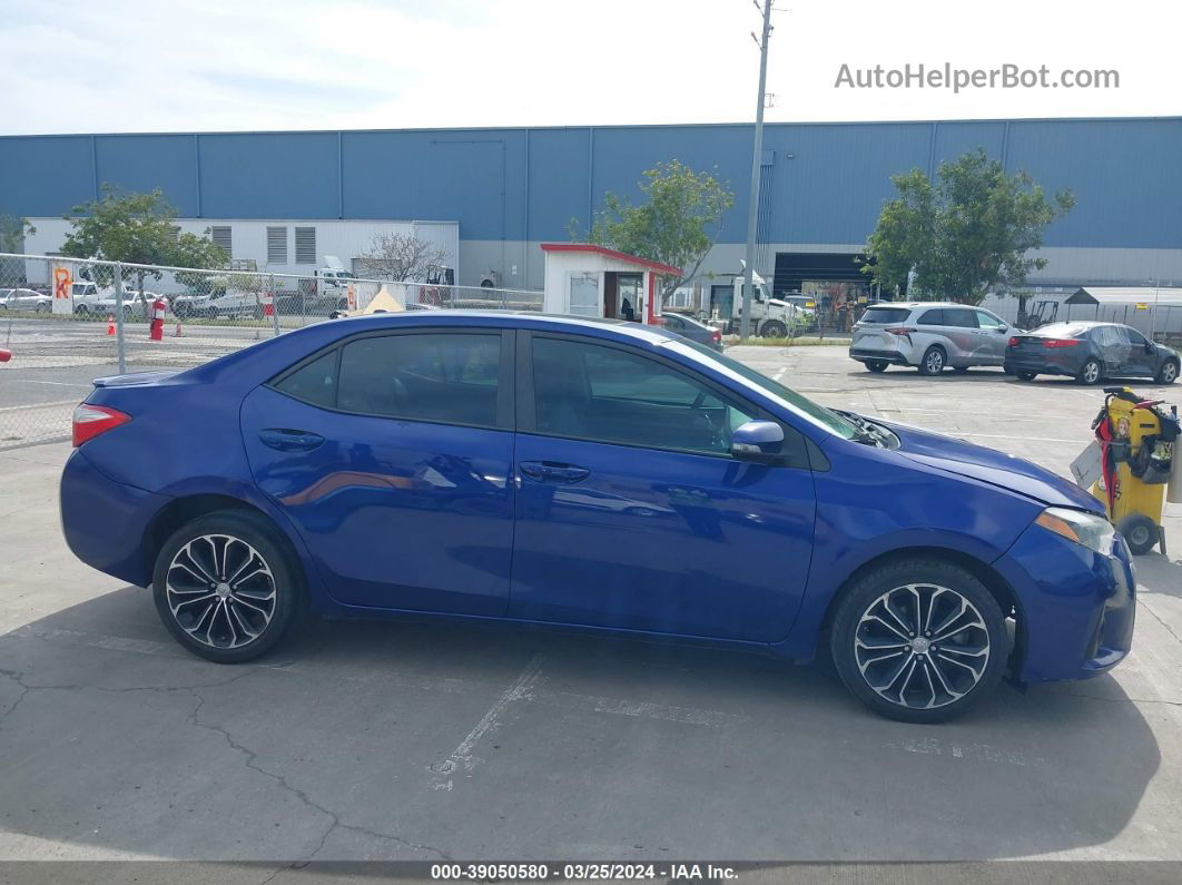 2014 Toyota Corolla S Plus Blue vin: 2T1BURHE3EC202894