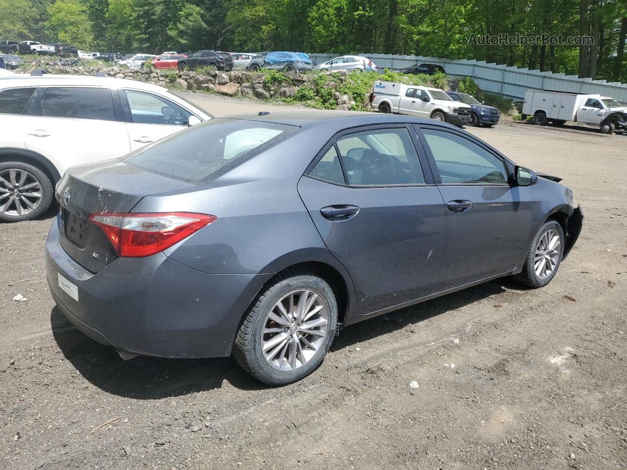 2014 Toyota Corolla L Silver vin: 2T1BURHE3EC204385