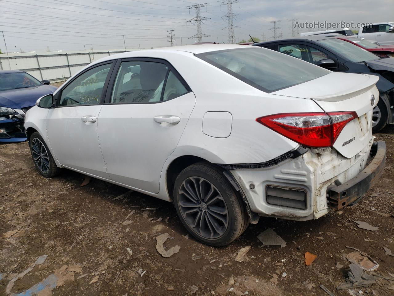 2015 Toyota Corolla L White vin: 2T1BURHE3FC239011