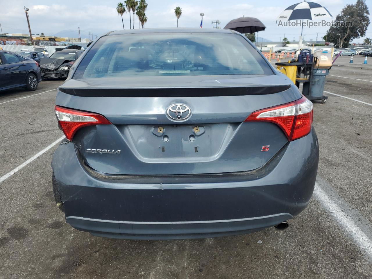 2015 Toyota Corolla L Gray vin: 2T1BURHE3FC249375