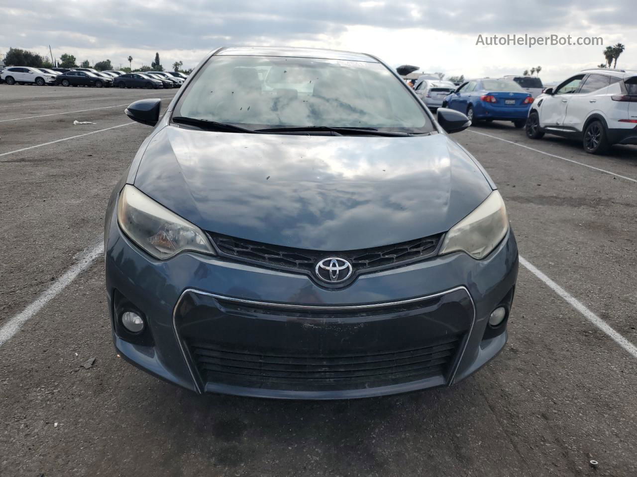 2015 Toyota Corolla L Серый vin: 2T1BURHE3FC249375