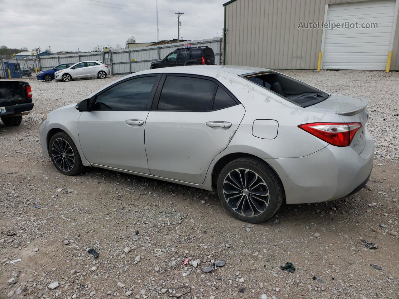 2015 Toyota Corolla L Silver vin: 2T1BURHE3FC262661