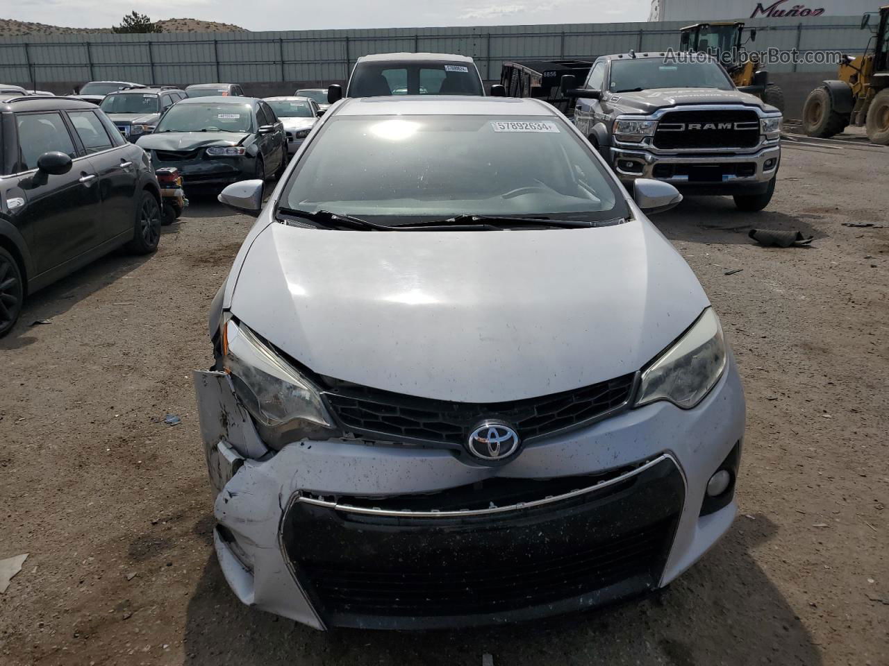 2015 Toyota Corolla L Silver vin: 2T1BURHE3FC264135