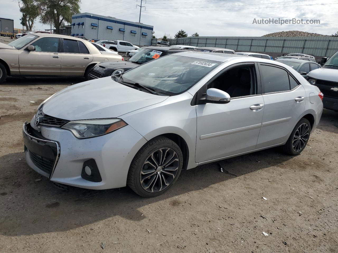 2015 Toyota Corolla L Silver vin: 2T1BURHE3FC264135