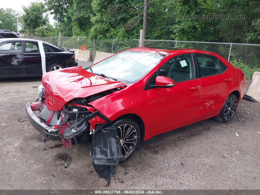 2015 Toyota Corolla S Premium Red vin: 2T1BURHE3FC266094